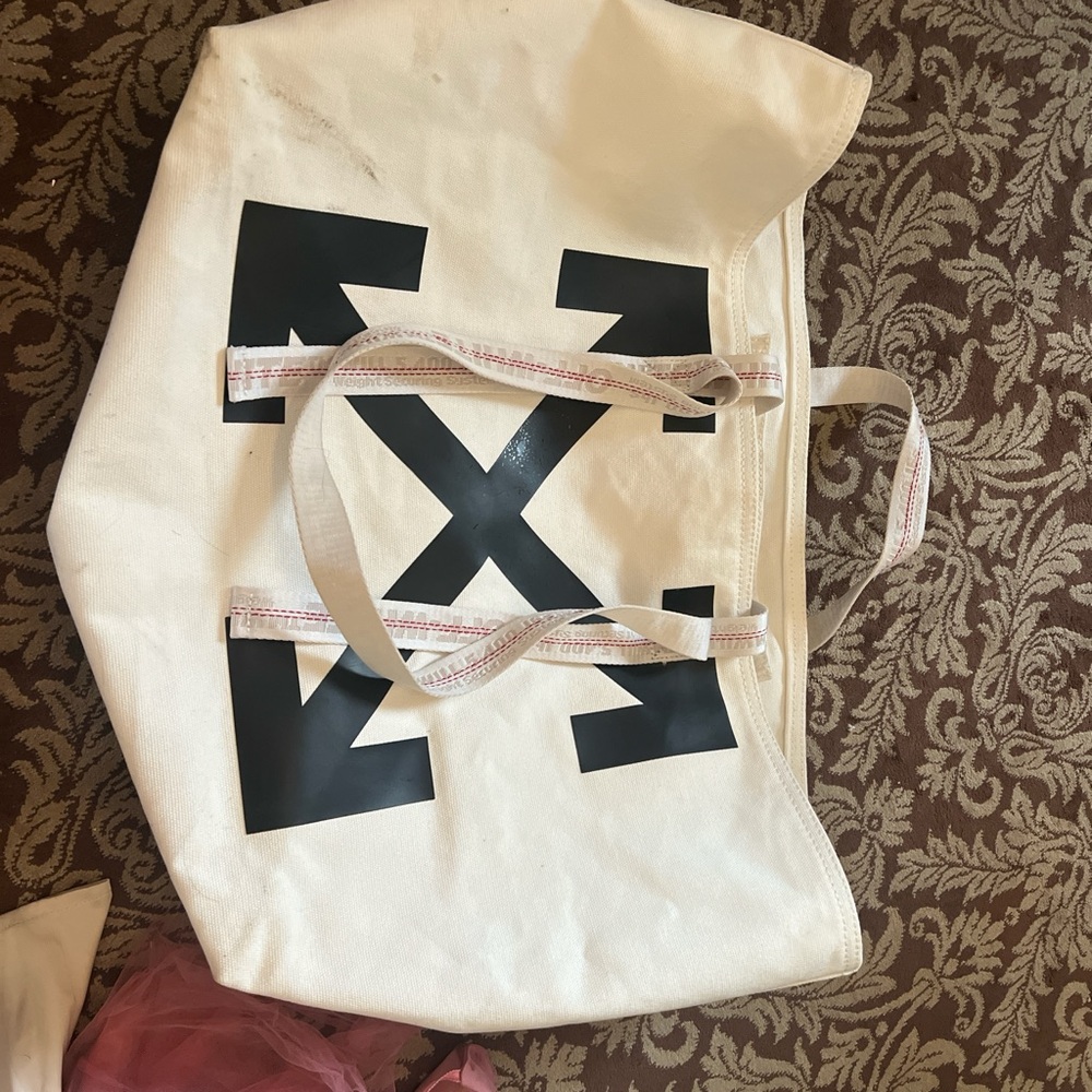 Off-White Arrows Canvas Tote Bag